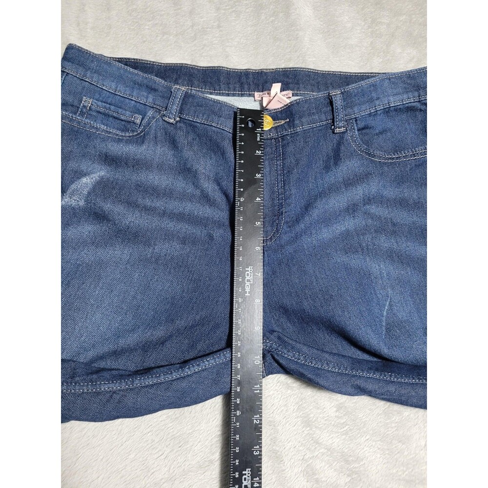 Juicy Couture Jegging Jeans Womens 12 Blue Med Wash Stretch Distressed - Picture 8 of 15